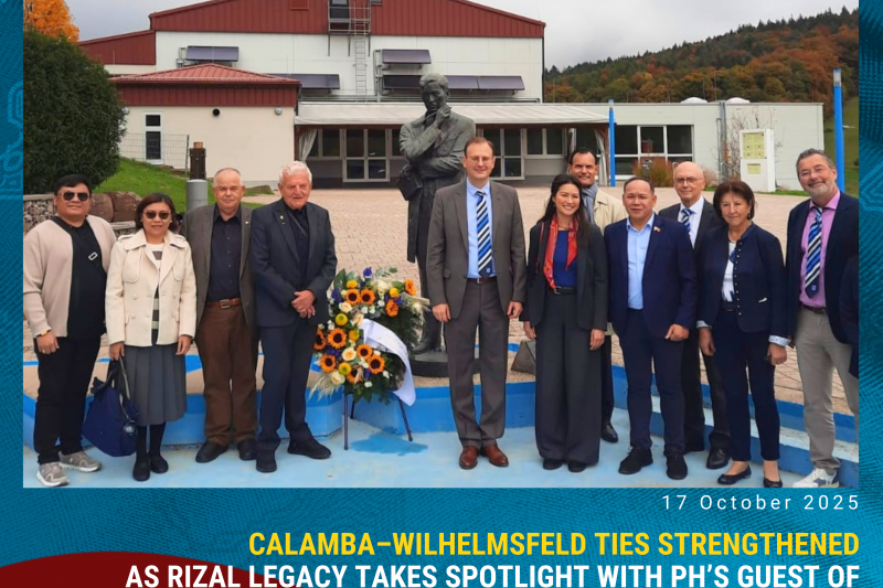Calamba–Wilhelmsfeld Ties Strengthened as Rizal Legacy Takes Spotlight with PH’s Guest of Honour Role at Frankfurt Book Fair