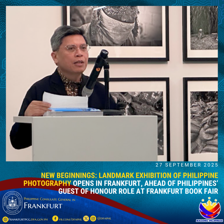 Patrick Flores also shared messages during the opening