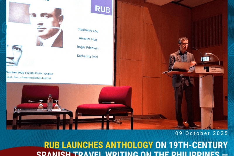 Ruhr-Universität Bochum Launches Anthology on 19th-Century Spanish Travel Writing on the Philippines, a Product of its Philippine Studies Program with PCG Frankfurt