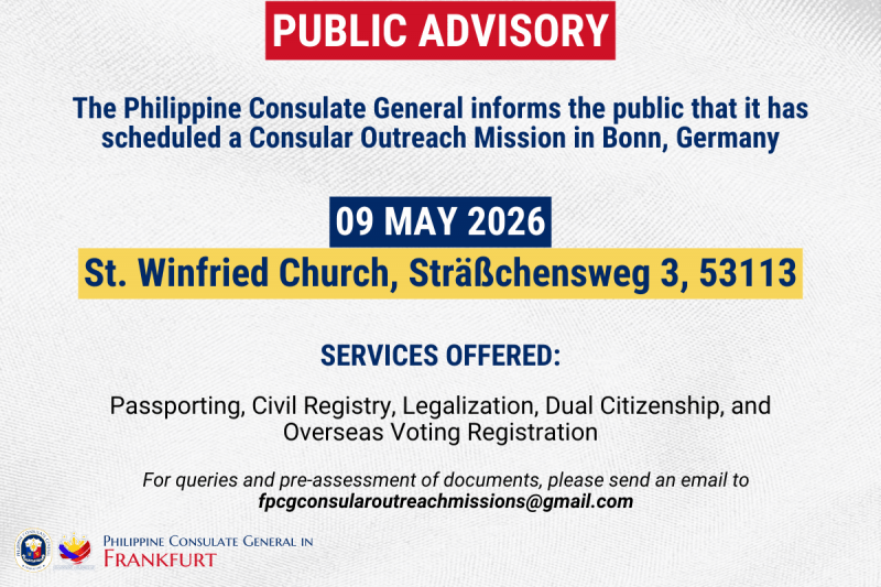 2026 Consular Outreach Mission in Bonn, Germany