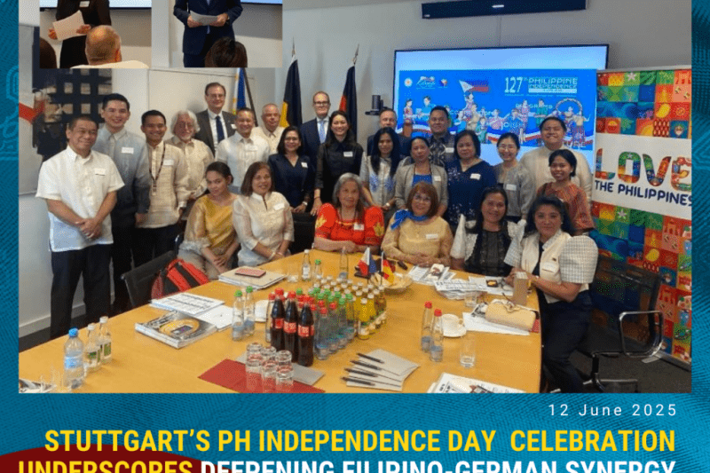STUTTGART’s PH INDEPENDENCE DAY CELEBRATION UNDERSCORES DEEPENING FILIPINO-GERMAN SYNERGY