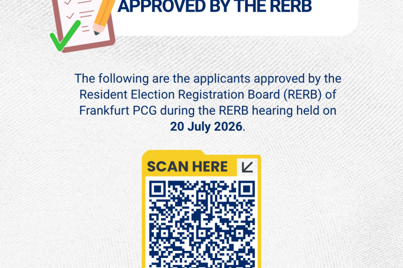 List of Applicants Approved by the RERB after 20 July 2026 RERB Hearing