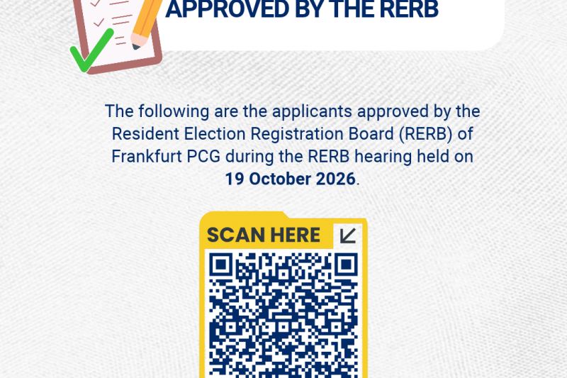 List of Applicants Approved by the RERB after 19 October 2026 RERB Hearing
